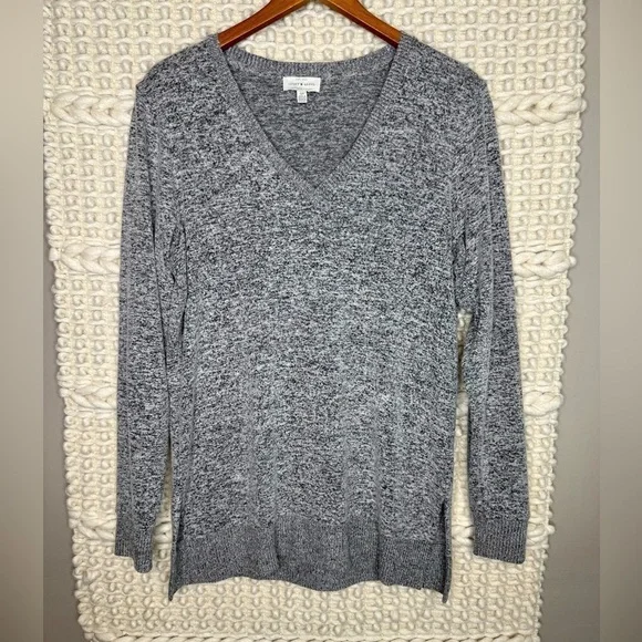 Lucky Brand V Neck Tunic Sweater - Picture 3 of 6